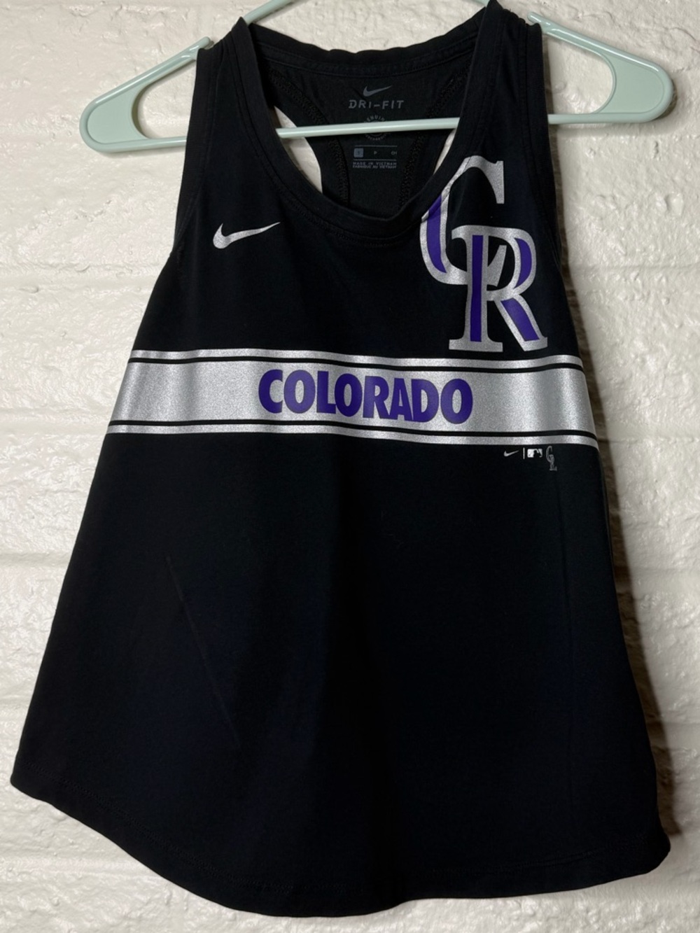 Nike Colorado Rockies Tank Top Size Small Genuine Merchandise MLB